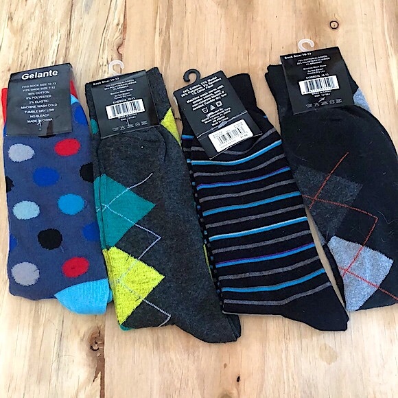 🌈3 for $25🌈 BUNDLE Men’s Dress Socks Various Patterns 4 Pair - Picture 6 of 6